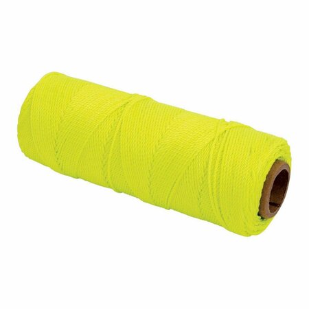 TOOL Fluorescent Yellow Twisted Masons Line, 1000 ft. - No.18 Nylon TO2188729
